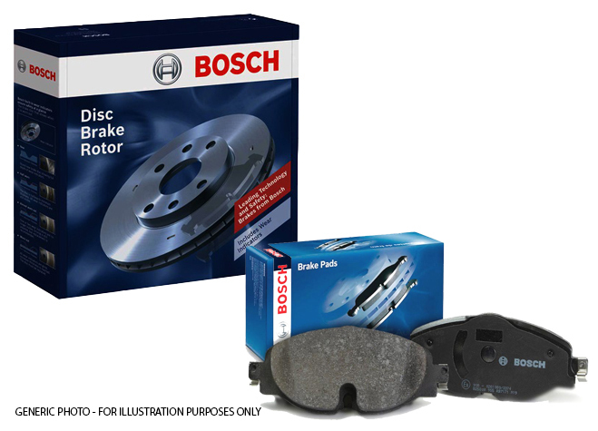 Bosch Front Brake Disc Pads VSC 319mm suit Toyota Hilux 4wd