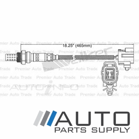 Post Cat O2 Oxygen Sensor Ssangyong Actyon 2.3ltr M161.9541 A230 2007-2009