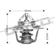 Dayco Thermostat For Honda Civic 1.2L 4 cyl Carb EB Sep 1976 - Oct 1979