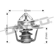 Dayco Thermostat For Mazda 1500 1.5L 4 cyl Carb NA Oct 1966 - Oct 1971