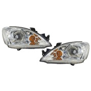 Pair of Headlights (Chrome) suit Mitsubishi CH Lancer 2003-2007