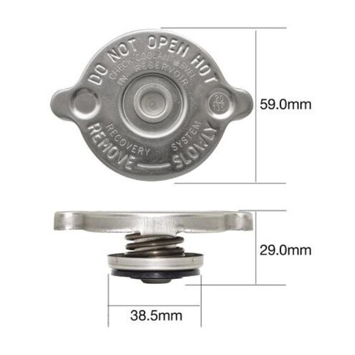  RADIATOR CAP 7PSI 50KPA RECOVERY TYPE METAL - Part# CA0750