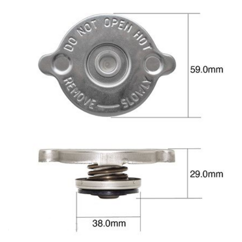 RADIATOR CAP 7PSI 50KPA METAL NON RECOVERY TYPE - Part# CN0750