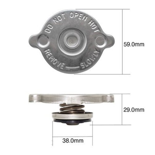  RADIATOR CAP 20PSI 135KPA METAL NON RECOVERY TYPE - Part# CN20135