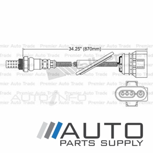 Pre Cat O2 Oxygen Sensor Suit Audi RS6 4.2ltr BCY C5 2003-2005