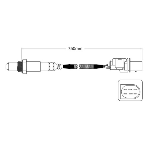 Pre Cat O2 Oxygen Sensor Suit Volkswagen VW Amarok 2ltr CDBA 2H 2012-2013