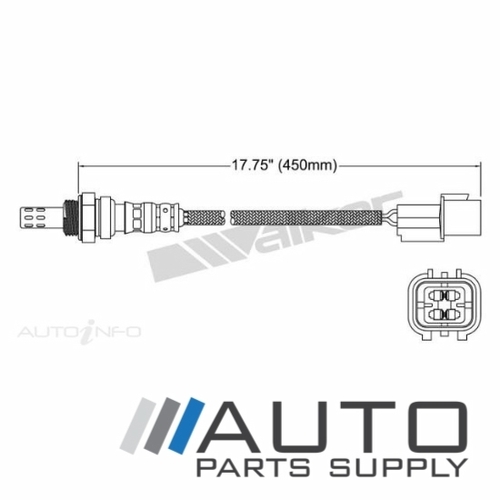 Pre Cat O2 Oxygen Sensor Suit Mitsubishi Triton 2.4ltr 4G64 MQ 2015-2018