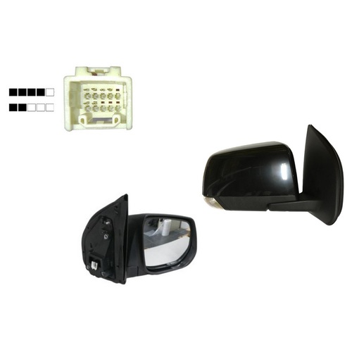 RH Black Electric Door Mirror (6 Pin) suit Holden RG Colorado 2012-2016