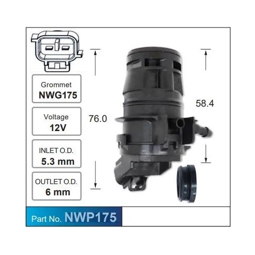 Front Windscreen Washer Pump suit Toyota VDJ200R Landcruiser 2007-2015