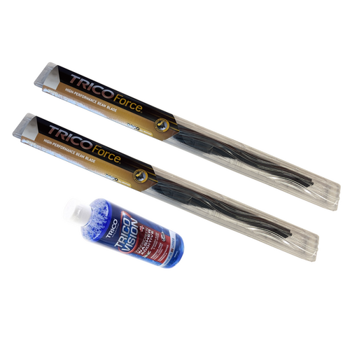 Mitsubishi Star Wagon Express / L300 Star Wagon Trico Force Front Wiper Blades & 500ml wiper fluid 1998-2003