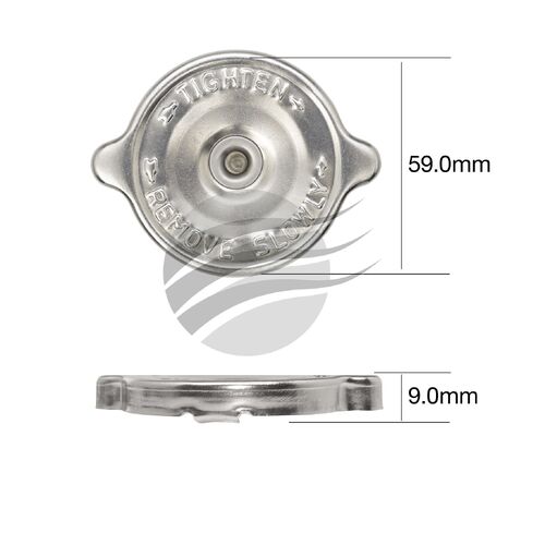 RADIATOR CAP BLANKING METAL STANDARD BAYONET - Part# TRC10