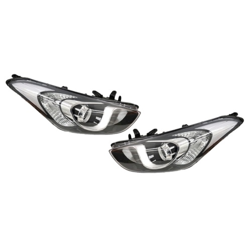 Pair of Headlights suit Hyundai I30 Active / Elite GD 5DR 2012-2017